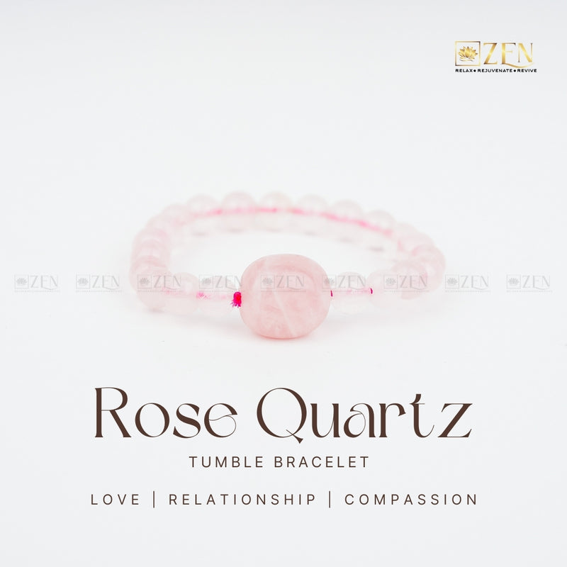 Rose Quartz Bracelet | The Zen Crystals