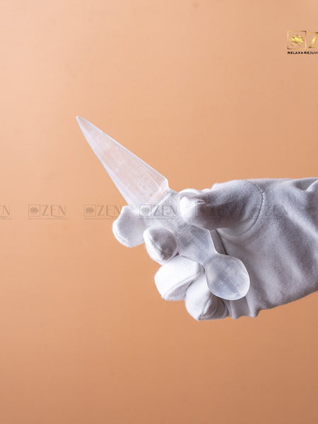 authentic selenite knife | The Zen Crystals