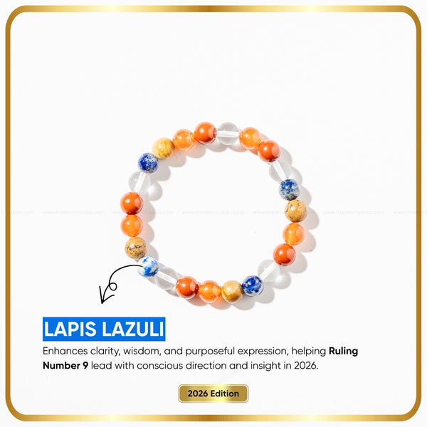 Ruling Number (मूलांक) 9 Bracelet on a white background