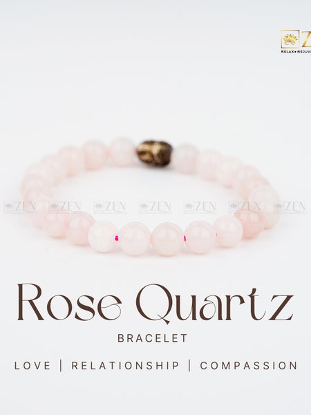 Rose Quartz bracelet | The Zen Crystals