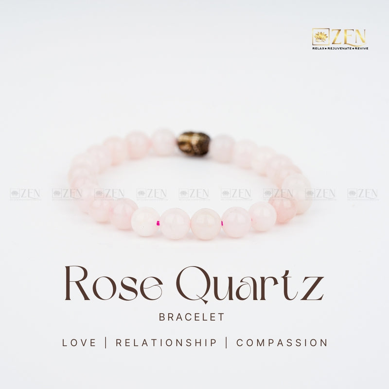 Rose Quartz bracelet | The Zen Crystals