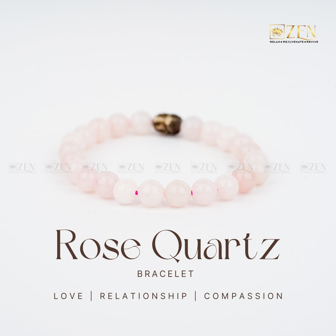 Rose Quartz bracelet | The Zen Crystals