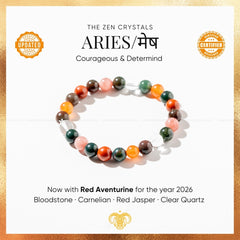 aries zodiac bracelet | the zen crystals
