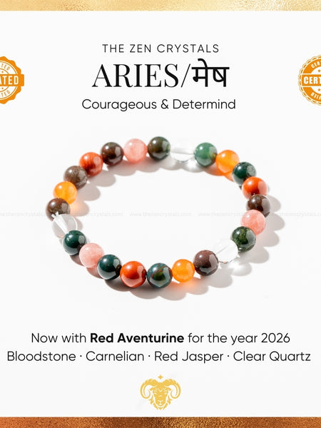 aries zodiac bracelet | the zen crystals