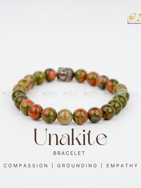 Unakite Bracelet | The Zen Crystals