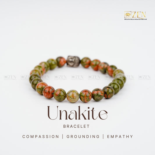 Unakite Bracelet | The Zen Crystals