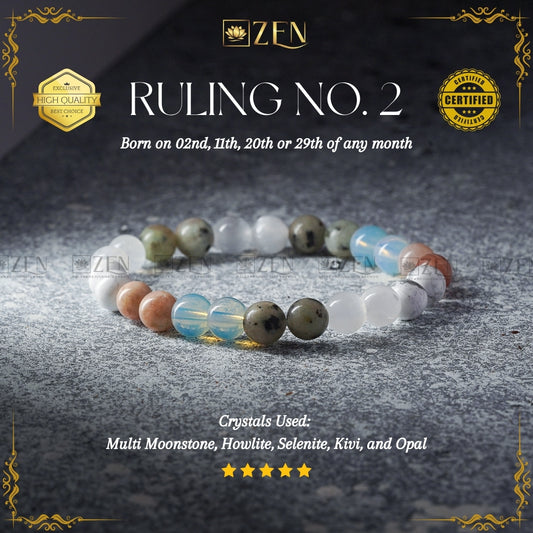 Ruling Number 2 bracelet | The Zen Crystals