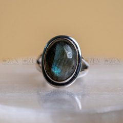 the zen crystals labradorite ring for men and women