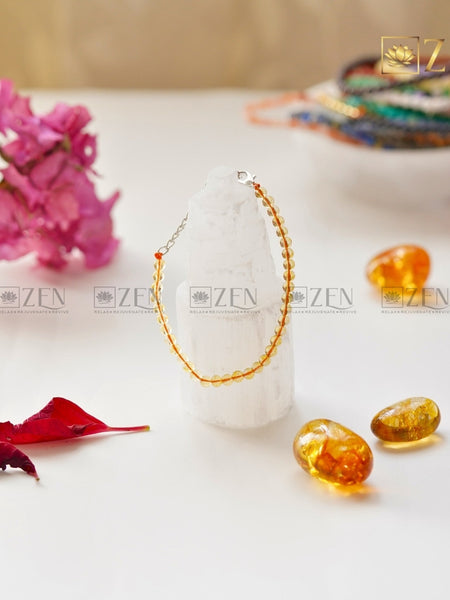 Citrine 4mm bracelet | The Zen Crystals