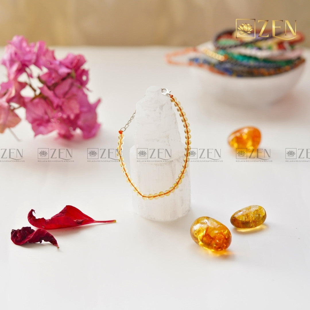 Citrine 4mm bracelet | The Zen Crystals