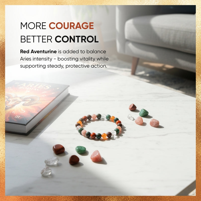 aries zodiac bracelet for 2026 | the zen crystals