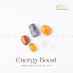 Energy Boost Healing Crystal Kit | the zen crystals