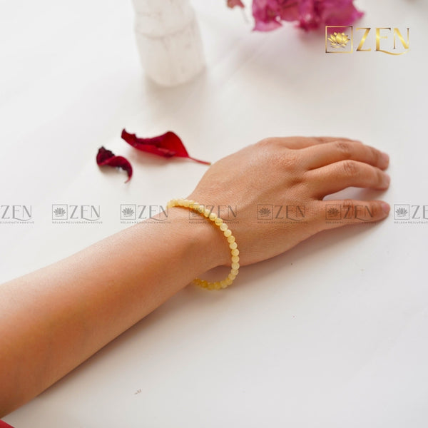 Yellow Calcite Bracelet 4mm | The Zen Crystals
