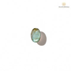 labradorite crystal on a white background with 'The Zen Crystals' logo.