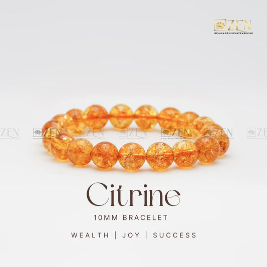 citrine 10mm bracelet | The Zen Crystals