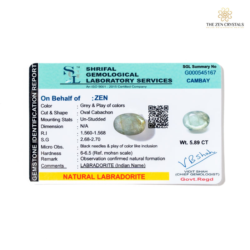 certified labradorite stone