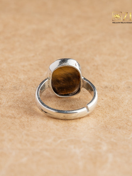free size tiger eye ring | the zen crystals
