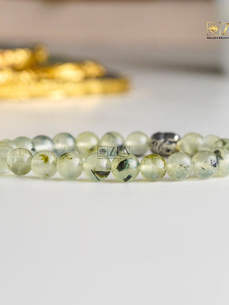 Authentic Prehnite Bracelet | The Zen Crystals