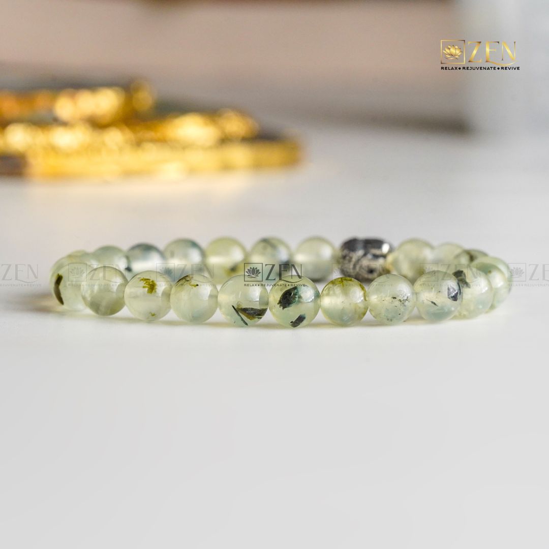 Authentic Prehnite Bracelet | The Zen Crystals