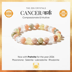 cancer zodiac bracelet | the zen crystals