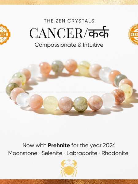cancer zodiac bracelet | the zen crystals