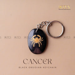 CANCER ZODIAC KEYCHAIN | THE ZEN CRYSTALS