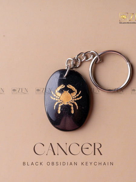 CANCER ZODIAC KEYCHAIN | THE ZEN CRYSTALS