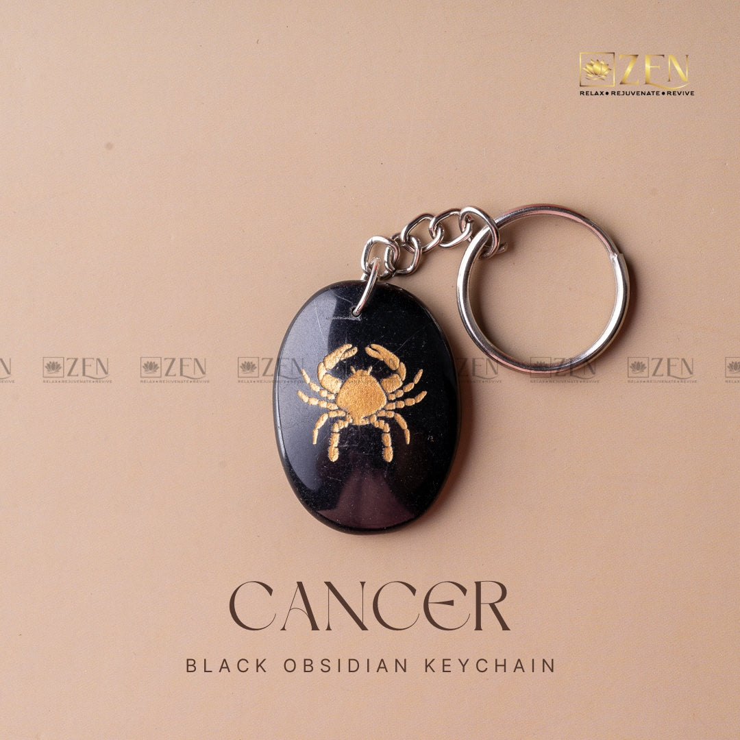 CANCER ZODIAC KEYCHAIN | THE ZEN CRYSTALS