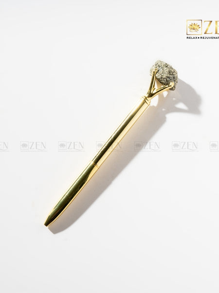 pyrite cluster pen | the zen crystals
