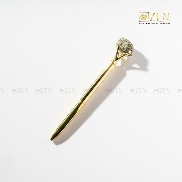 pyrite cluster pen | the zen crystals
