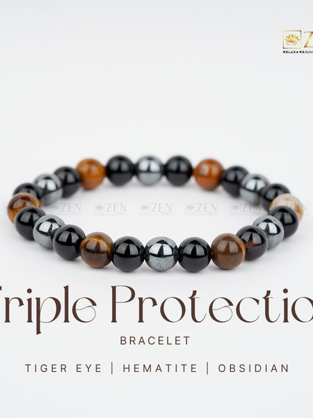 The Zen Crystal Triple Protection bracelet