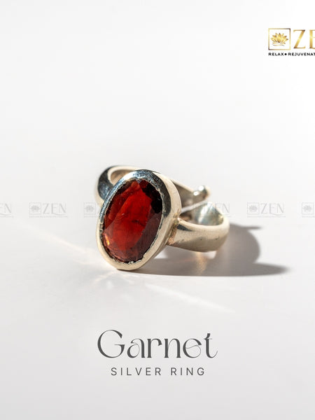 Garnet Silver Ring