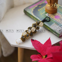 Selenite & Black Tourmaline Wall Hanging