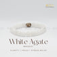 White Agate Bracelet | The Zen Crystals