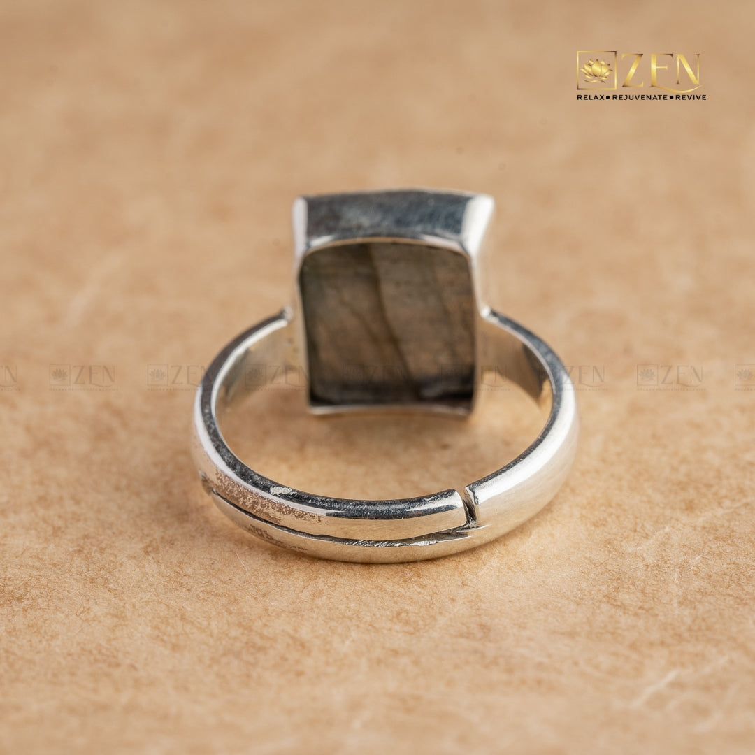 free size labradorite silver ring | the zen crystals