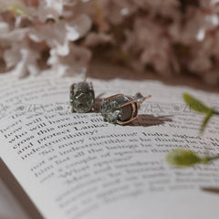 Pyrite stud earrings | The Zen Crystals