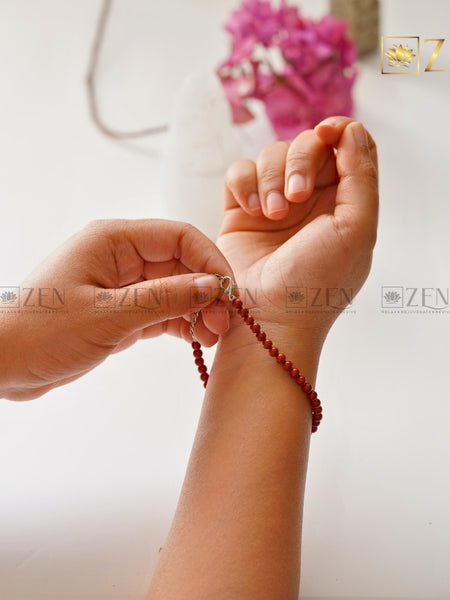 Red Jasper Bracelet 4mm | The Zen Crystals