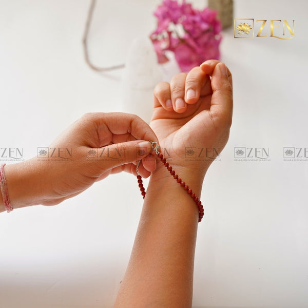 Red Jasper Bracelet 4mm | The Zen Crystals