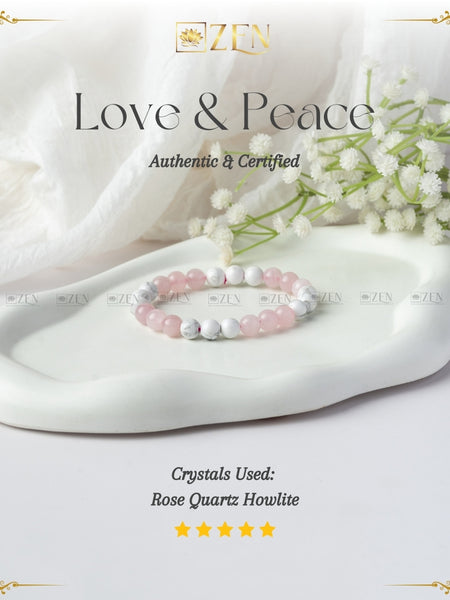 love and peace bracelet | the zen crystals