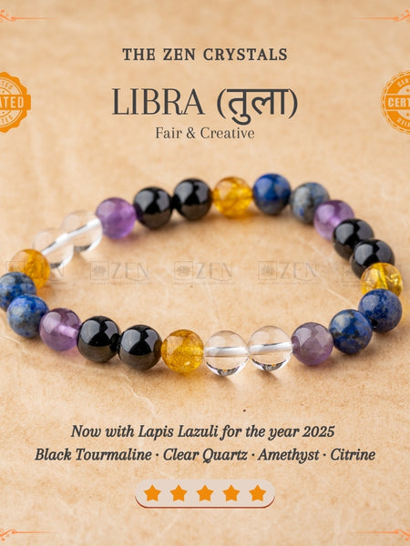 Libra Zodiac Bracelet (तुला राशि) | the zen crystals