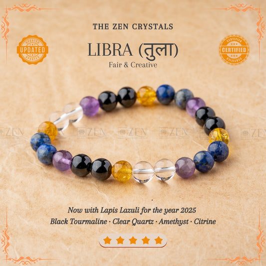 Libra Zodiac Bracelet (तुला राशि) | the zen crystals