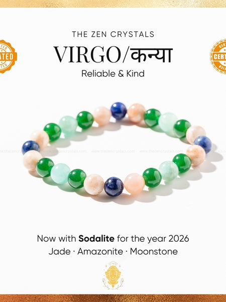 virgo zodiac bracelet | the zen crystals