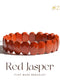 Red Jasper Flat Bead Bracelet | The Zen Crystals