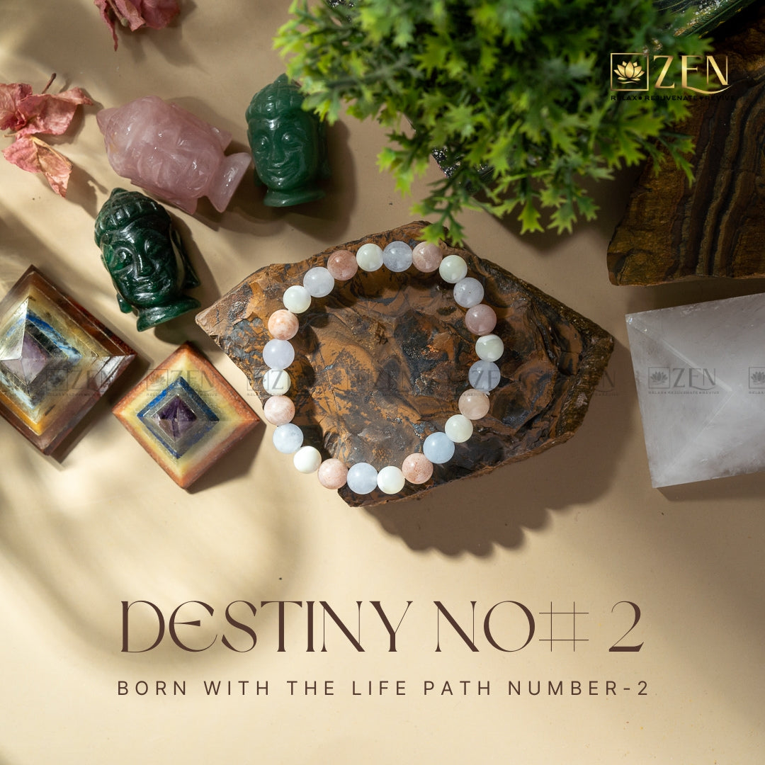 Destiny Number 2 Bracelet | The Zen Crystals