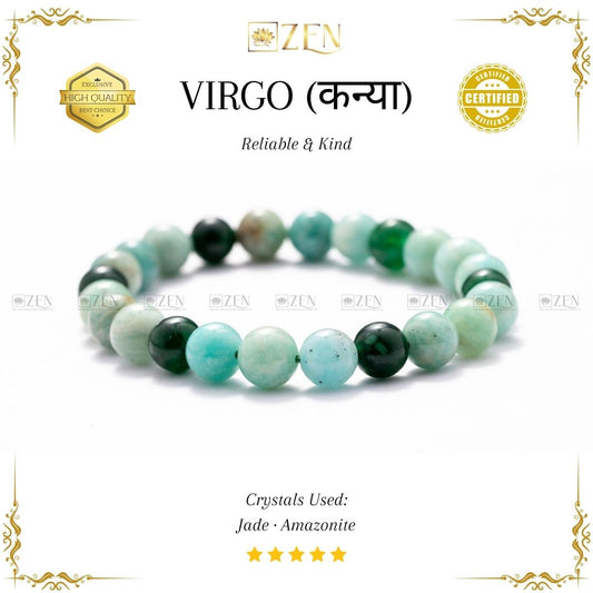 Virgo Zodiac Bracelet | The Zen Crystals
