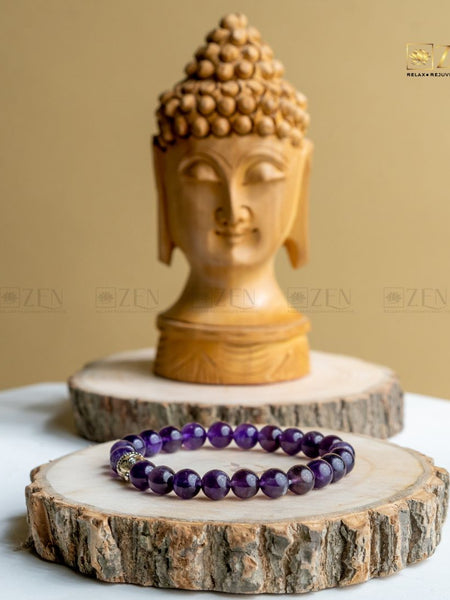 Zen Amethyst Bracelet For Wisdom - The Zen Crystals