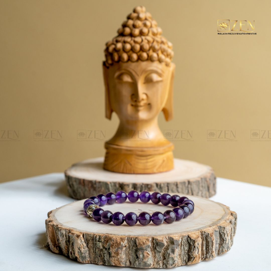 Zen Amethyst Bracelet For Wisdom - The Zen Crystals