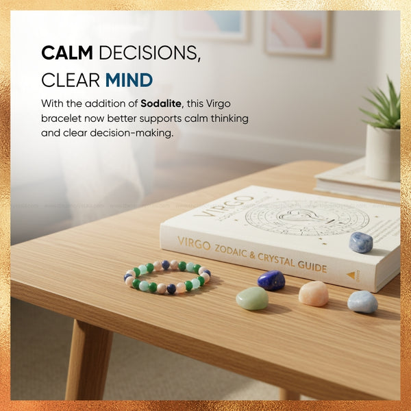 benefits of virgo zodiac bracelet | the zen crystals