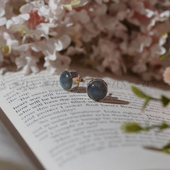 labradorite stud earrings | The Zen Crystals