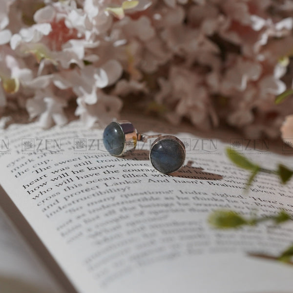 labradorite stud earrings | The Zen Crystals